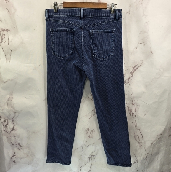J Brand Jeans Womens 30 Skinny Striped Dark Wash Mid Rise Ruby Breaker - Picture 1 of 13